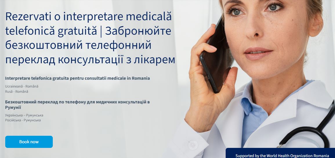 Biroul OMS România a lansat o linie telefonică pentru traduceri în timpul consultațiilor